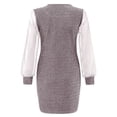 thumbnail image 5 of HAPIMO Discount Woman Mini Dress Round Neck Long Sleeve Casual Purl Net Yarn Shiny Gold And Silver Mesh Patchwork Slim Dress Teen Grils Fashion Clothes Pink M, 5 of 5