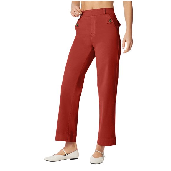Red Jeans for Women Summer Fall Denim Loose Fit Lounge Western Flare Wide Leg Straight Leg Long Bootcut Leg Pants Jeans Women 2025 Clothes Country Concert M