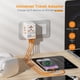 thumbnail image 4 of Adaptador de viaje universal TESSAN 65W GaN con 4 puertos USB, 4 of 6