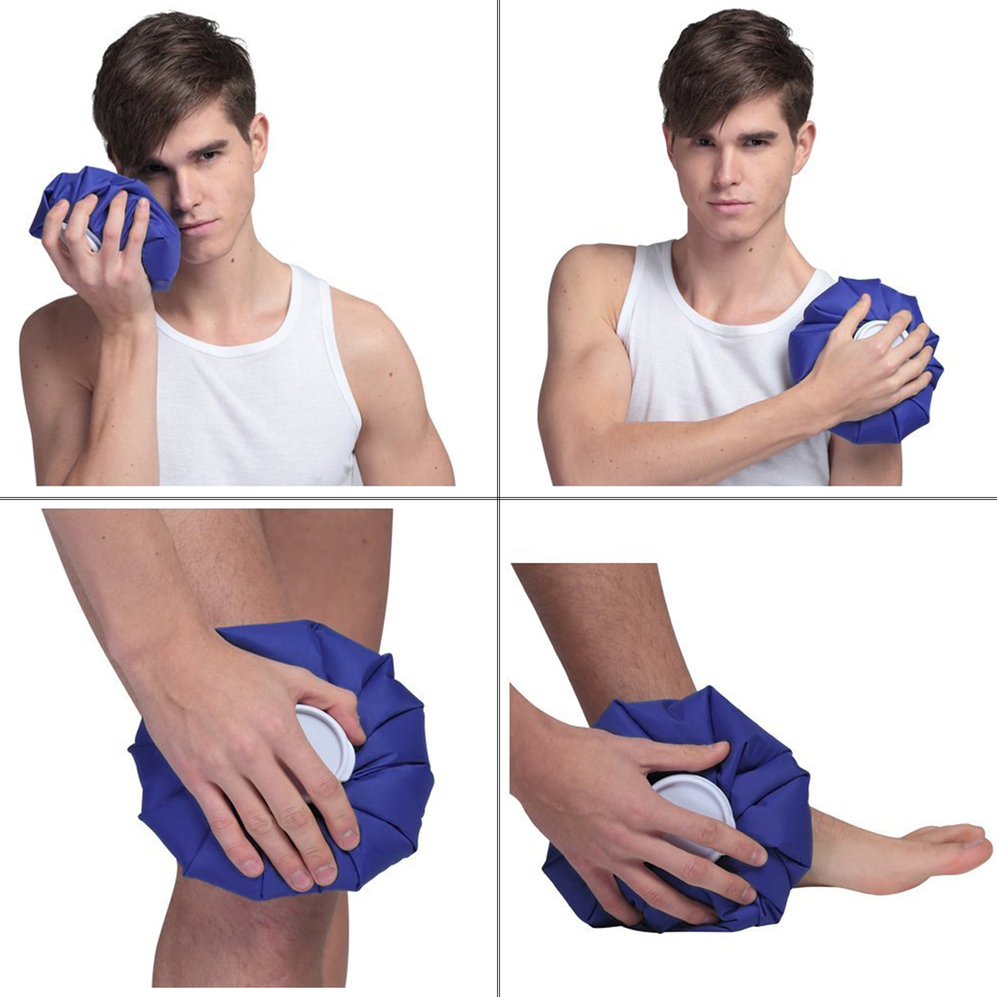 Fitnate Ice Bag Hot and Cold Reusable Ice BagsIce Bag Pack for Head