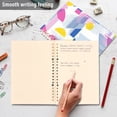 thumbnail image 4 of FORMRS 1-Subject Spiral Notebook 8" x 5" College Ruled 60 Refillable Sheet A5 Hard Cover, 2 Pack, Retro Simple Shapes, 4 of 7
