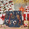thumbnail image 3 of Fuzoiu Nautical Print Christmas Gift Bag,Burlap Gift Bag with Drawstring Closure & Hang Tag,Perfect for Holidays, Birthdays, and Special Occasions-Small, 3 of 4
