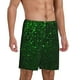 thumbnail image 2 of Fotbe Green Sparkling Pantalones Cortos de Pijama para Hombre, Ropa de Dormir, Pantalones de Pijama Cortos para Hombre-X-Large, 2 of 6