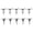 Silver, variant on SDFGTstore 10pack Electric Guitar String Tree Guide Retainers Chrome String Guides