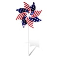thumbnail image 2 of Aojekbee 10pcs Wind Spinner, Stars Stripes Rotatable Yard Spinner 4th of July Outdoor Decoration Gift, 2 of 2