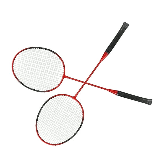 Sports Badminton Racket, Durable High Hardness Lightweight Offensive Comfortable Handle Badminton Racket For Hiking Red,Blue