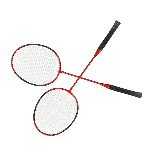 Sports Badminton Racket, Durable High Hardness Lightweight Offensive Comfortable Handle Badminton Racket For Hiking Red,Blue
