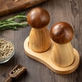 thumbnail image 6 of Salt and Pepper Grinder Set Premium Solid Wood Manual Salt Spice Shaker Pepper Mills with Adjustable Core-Salt Spice Grinder Set (1Pcs), 6 of 7
