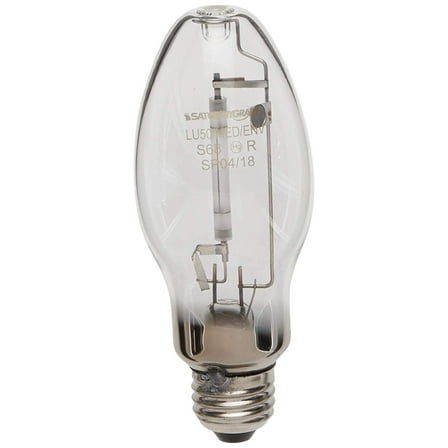 Satco High Pressure Sodium Lamp ED17 Clear 2100K Medium Base - 50 Watt