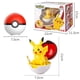 thumbnail image 2 of Pokemon juguetes con caja Original deformación Pokeball Anime figura modelo Pikachu Eevee SLaura Charmander Bulbasaur niños regalo zhangyuxiang LED, 2 of 2