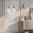 thumbnail image 6 of Easter Bunny Clearancce Happy Easter Sign Wood Hanging Sign Wooden Easter Front Door Decorative Bunny Eggs Bow Tie Shaped Wall Hangings, 6 of 6