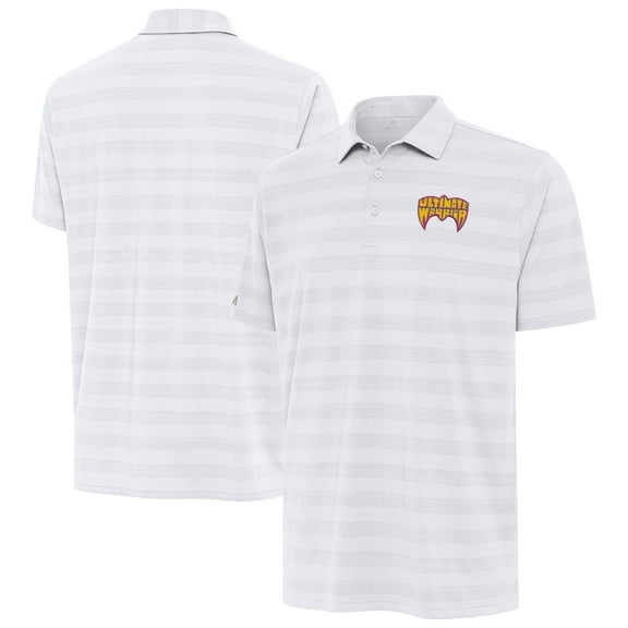 Men's Antigua White The Ultimate Warrior Tunnel Polo