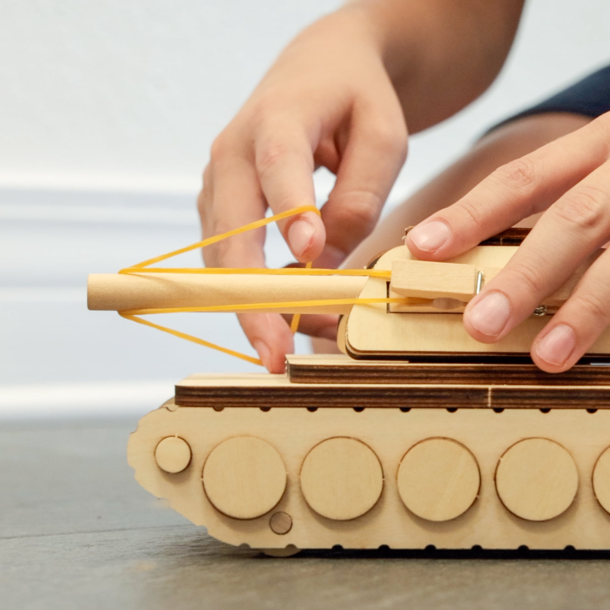 (2 pack) Jimmy's Workshop Kids Craft Wooden Tank, DIY Activity Kit, Unisex Boys and Girls, Ages 8+