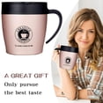 thumbnail image 5 of Taza de café de acero inoxidable para el hogar, termo, taza de café, taza de agua de doble pared aislada con tapa, 5 of 5