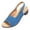 Light Blue, variant on DIVVce Peep Toe Slingback Low Block Heel Sandals For Women Adjustable Buckle Comfort Casual Office Footwear