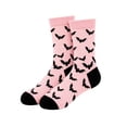 thumbnail image 2 of Soft Fuzzy Socks for Women Coral Fleece Halloween Funny Novelty Fluffy Bat Slipper Socks Ladies Home Hosiery Gift, 2 of 6