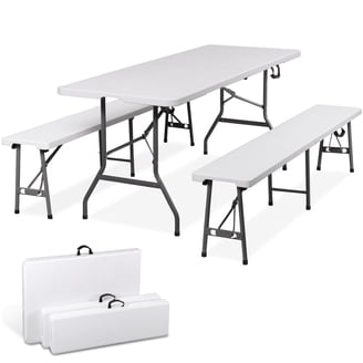 Coleman Pack-Away Portable Camping 4 Person Mosaic Picnic Table