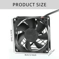 thumbnail image 3 of 80mm USB Cabinet Fans with Thermostat Control for Effective Cooling Of Electronics and Appliances, 3 of 9