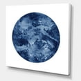 thumbnail image 3 of Designart ' Blue Space Galaxy Circle ' Modern Canvas Wall Art Print, 3 of 4