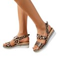 thumbnail image 5 of Women's Summer Size Wedge Fish Mouth Roman Sandals Summer Sandals for Women Camouflage 37, 5 of 8