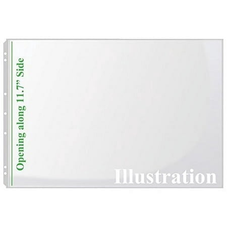 11x17 A3 Vinyl Sheet Protectors NOT Archivable (25 per Package)