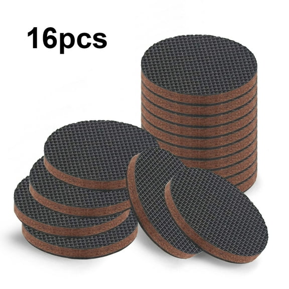 QiShi Non Slip Furniture Grippers – Premium 16 pcs 2” Furniture Pads! Best SelfAdhesive Rubber Feet for Furniture Feet