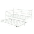 thumbnail image 6 of Enyopro Twin Daybed and Trundle Set, with 2 Casters, Steel Daybed/Sofa Bed with Included Trundle, Premium Steel Slat Support, Twin Size Platform Bed Frame for Living Room Guest Room, 6 of 9