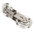 thumbnail image 4 of Rueda de polea de cable Bloque de polea de 2 vías Cojinete silencioso de acero inoxidable Accesorio de sistema de polea de fácil instalación para fitness Aluminio, 4 of 5