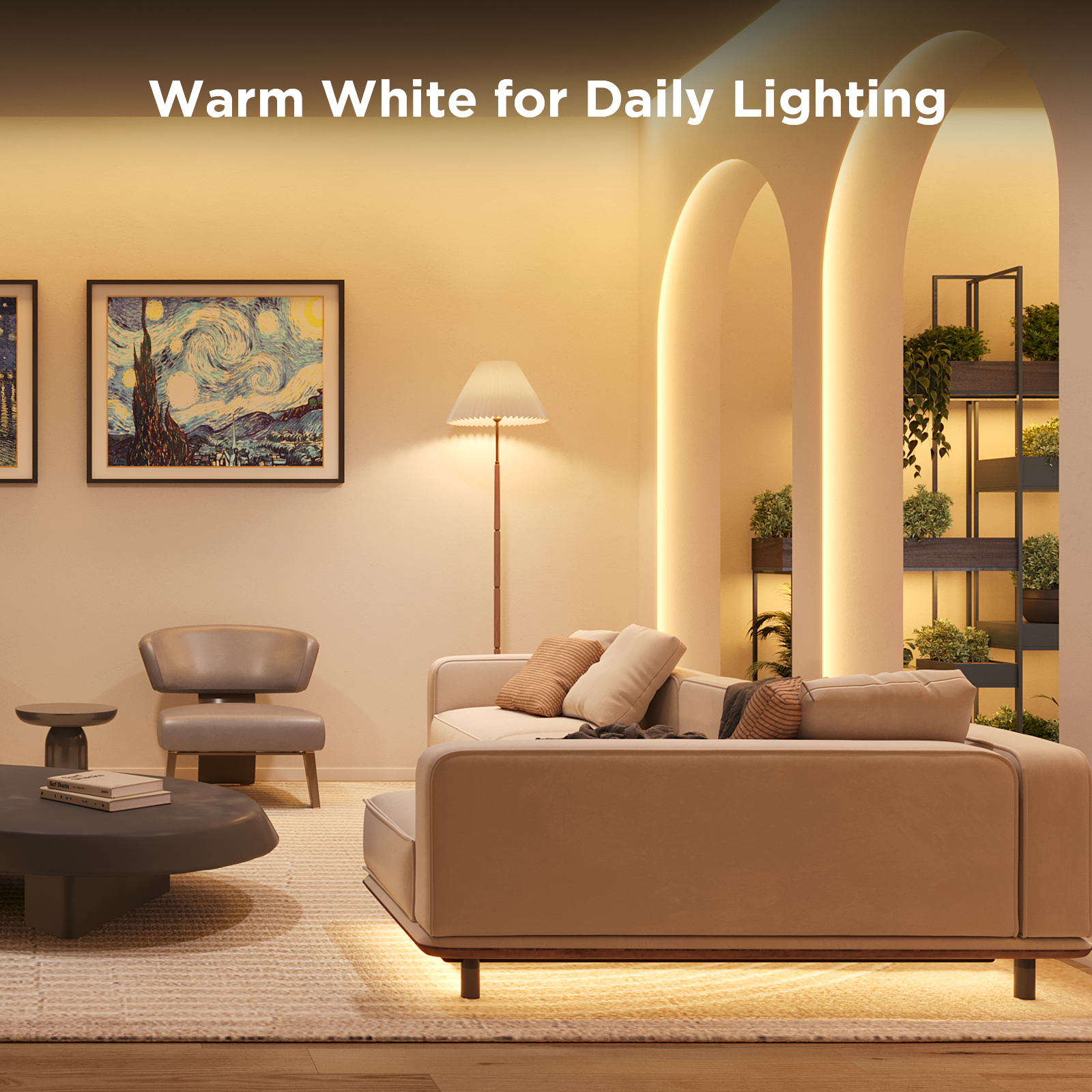 Govee RGBIC Wi-Fi LED Strip Light, 9.8ft Multicolor photo 6