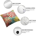 thumbnail image 4 of COMIO  Sea Corals Pillow Case Colorful Ocean Reef Home Decor Cushion Covers for Couch Bedroom Sofa Living Room Bed Chair  Red Blue Yellow 2 pcs White, 4 of 6