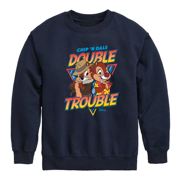 Chip 'N Dale Rescue Rangers - Double Trouble - Toddler And Youth Crewneck Fleece Sweatshirt