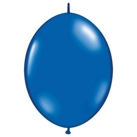 12 inch Qualatex Quicklink - Sapphire Blue Latex Balloons (50 Pack) - Party Supplies Decorations