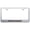 Brushed Chrome, variant on Nissan Pathfinder Laser Etched Logo Stainless Steel License Plate Frame (Black)