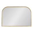 thumbnail image 3 of Kate and Laurel Caskill Modern Arched Wall Mirror, 36 x 24. Gold, Decorative Wide MIdcentury Mirror for Wall Decor with Wide Arched Frame and Sophisticated Look, 3 of 8