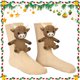 thumbnail image 4 of Calcetines Punto Muñeca 3D 1 Par Divertidos para Niñas Y Mujeres (vaca Las Tierras Altas), 4 of 9