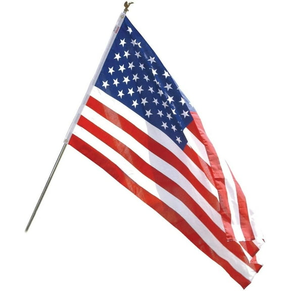 Valley Forge Outdoor American Flag Set AA-US1-1 - Polyester - 3' x 5', Multicolor
