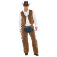 thumbnail image 1 of Cowboy Chaps and Vest Mens Costume | XX- Large, 1 of 2