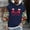 002 Blue, variant on Mens Christmas Hoodie Funny Reindeer Print Pullover Plus Size Vintage Aztec Graphic Sweatshirt