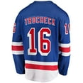 thumbnail image 3 of Men's Fanatics Vincent Trocheck Blue New York Rangers Home Breakaway Player Jersey, 3 of 3