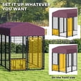 thumbnail image 4 of YYAo Doghouse, Puppy Shelter,Outdoor Dog Kennel with 360° Rotating & 4 Levels Adjustable Bowls, Waterproof Cover, 4 of 11