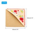 thumbnail image 2 of 2pcs Corner Bookmark, Letter Book Mark Personalized Embroidered Bookmark for Reading Women Book Lovers, Beige Red, C, 2 of 6