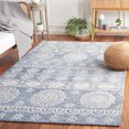 thumbnail image 2 of SAFAVIEH Micro-Loop Darian Geometric Area Rug, Blue/Ivory, 2'6" x 4', 2 of 10