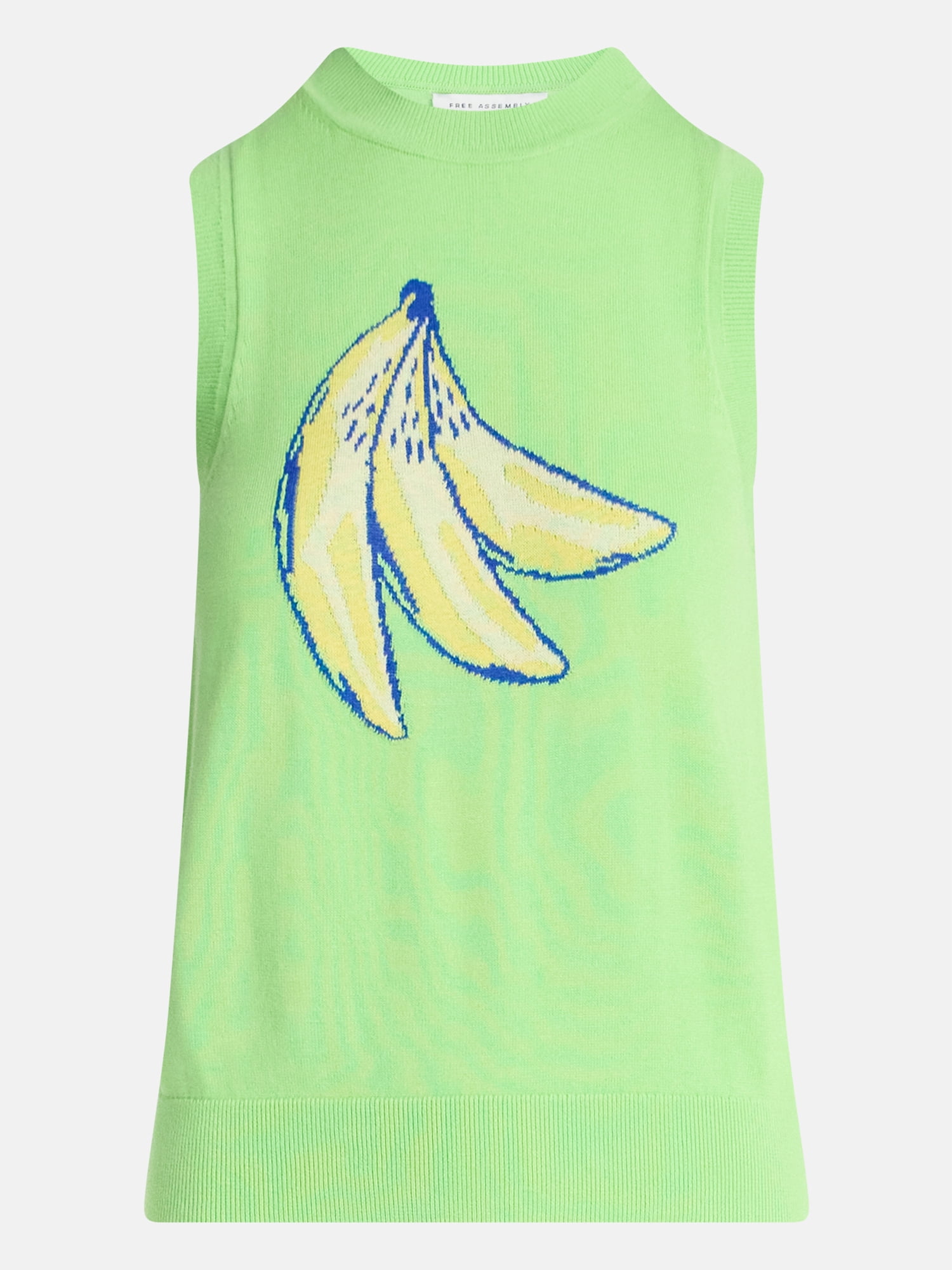 Free Assembly Women's and Women's Plus Graphic Sweater Shell, Sizes XS-4X
