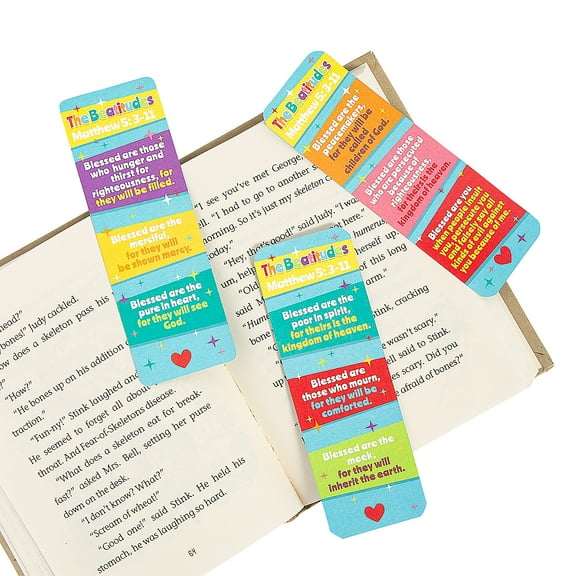 Fun Express Religious Beatitudes Bookmarks - 24 Pc