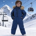 thumbnail image 2 of REDARER Boys Ski Snowsuit Insulated Windproof Romper for Winter Outdoor Ice Skating Warm Playwear,5-6 Years, 2 of 4