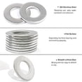 thumbnail image 4 of FASTENER TREE M12 Flat Washer 304 Stainless Steel SAE Washer for Screws Bolts 50PCS, 4 of 4