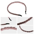 thumbnail image 4 of Unique Bargains 1 Pc Beaded Hair Hoop Headband Hairband for Women Purple 0.43 Inch Wide, 4 of 7