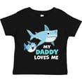thumbnail image 3 of Inktastic My Daddy Loves Me with Cute Sharks Boys or Girls Toddler T-Shirt, 3 of 5