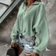 thumbnail image 2 of Cárdigan de manga larga con cuello en V para mujer, informal, liso, con botones, camisetas Fridja  BV0+4160, 2 of 5