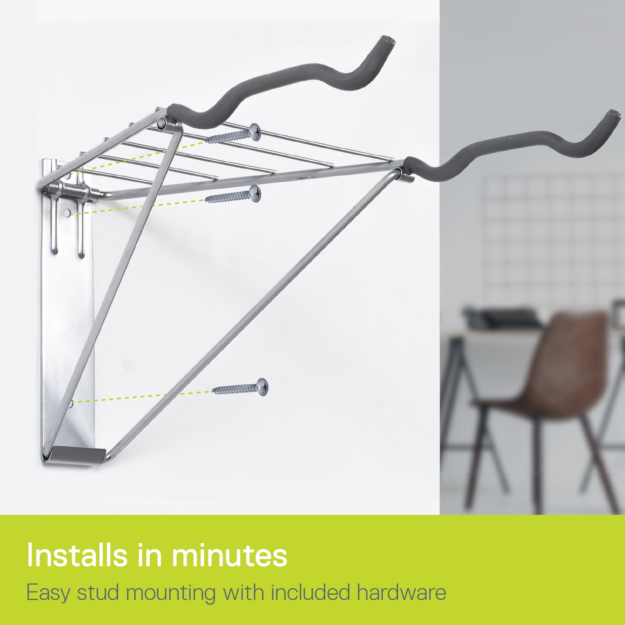 Delta Cycle 2 Bike Rack Garage - Foldable Bicycle Wall Mount
